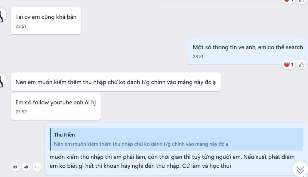 muốn cam kết thành công