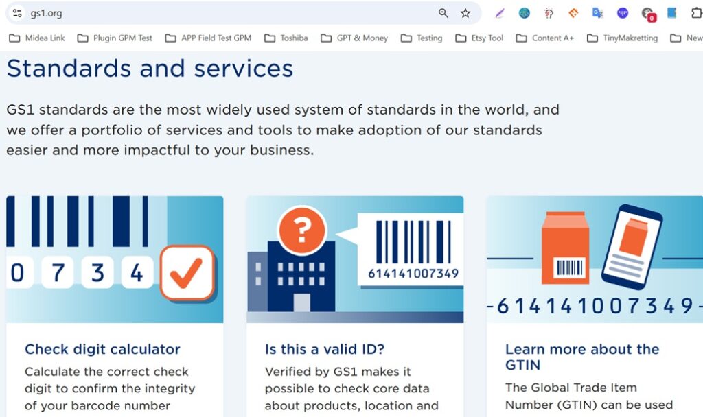 Dịch vụ cung cấp mã sản phẩm trên Amazon