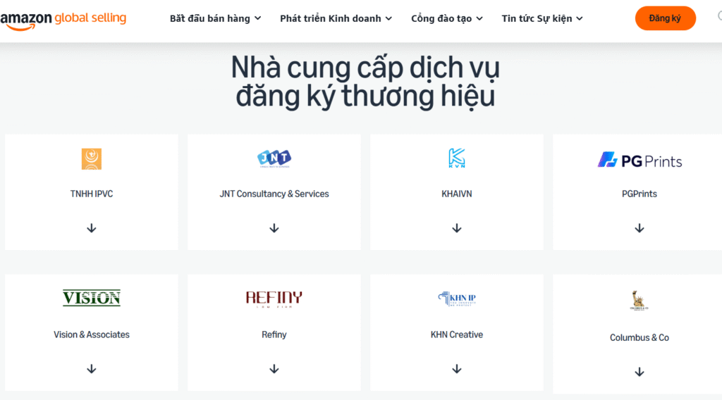 Cty dịch vụ đăng ký thương hiệu ở Vietnam