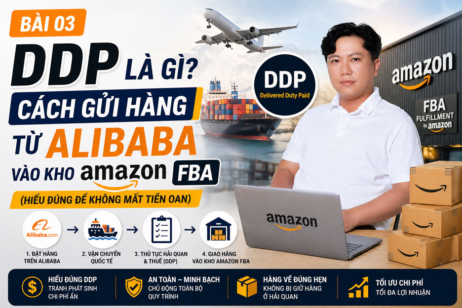 DDP là gì? Cách gửi hàng từ Alibaba vào kho Amazon FBA